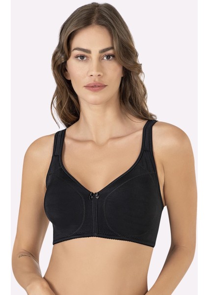 Siyah Dubleli Mikro Toparlayıcı Sütyen