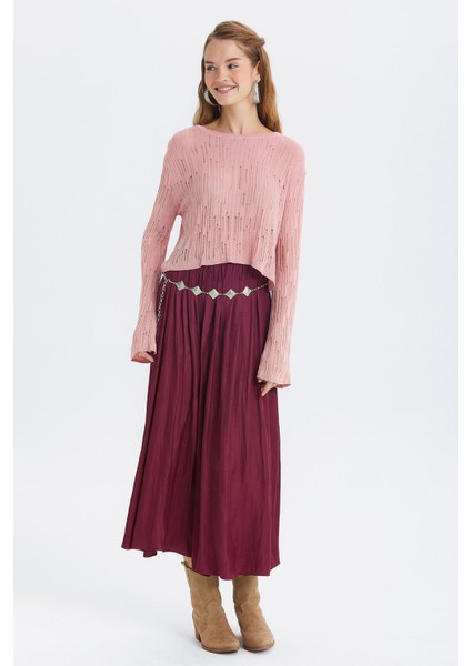 Geometrik Figürlü Zincir Bel Kemeri Gümüş modelleri