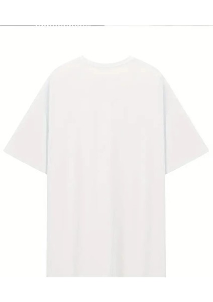 Hafif Kadın Günlük T-Shirt Eğlenceli Karikatür Ayı ve "umrumda Değil" Baskı Beyaz -Vlmr fırsatları