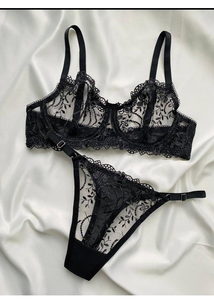 Siyah Balenli Bralet Takım fiyatları