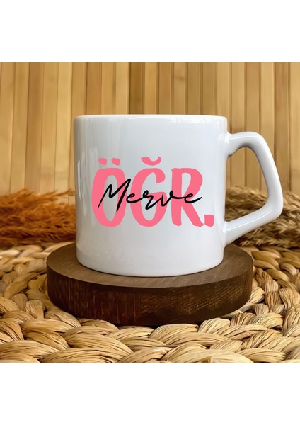 Kişiye Özel Lüks Kupa Öğretmen Temalı Pembe (Öğr.) fiyatları