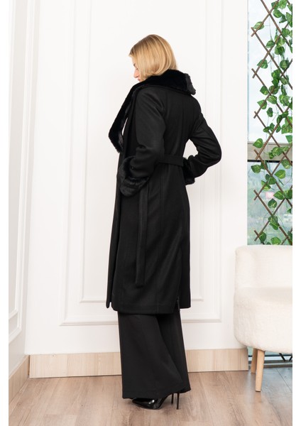 Celeste Premium Peluş Detaylı Kaşe Palto 2610 modelleri