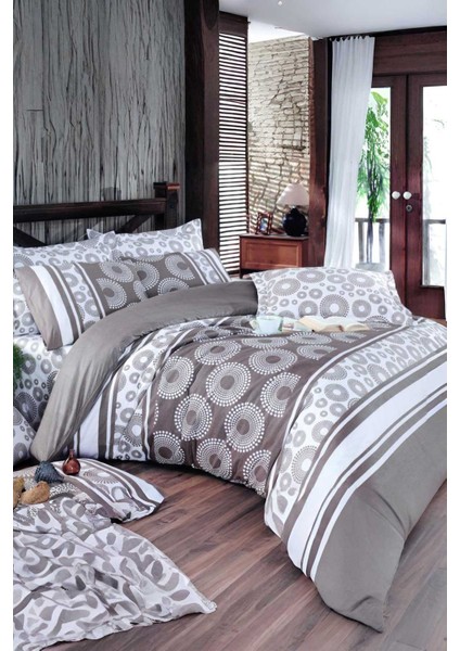 Çift Kişilik Ranforce Nevresim Takımı &AMP;#37;100 Pamuklu Harmoni