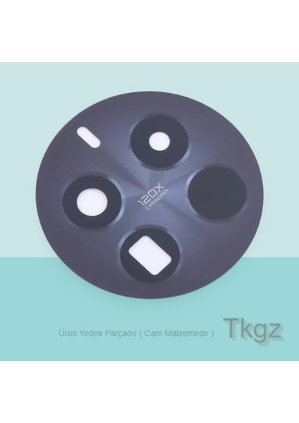 Realme 12 Pro Plus Arka Kamera Camı Lens (Siyah)