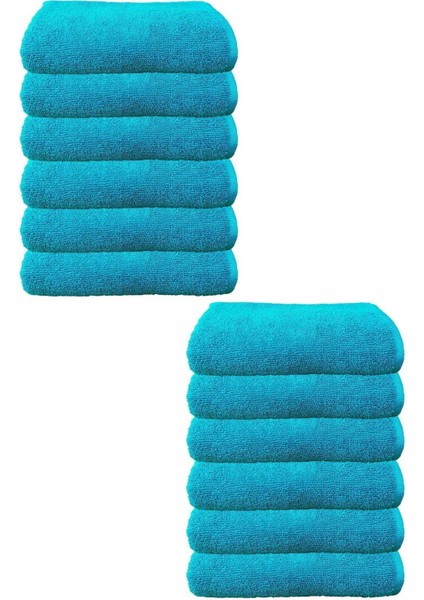 12LI Paket Boya Tutmayan Mikrofiber El Yüz Spor Kuaför Havlusu 50X90 cm fiyatları