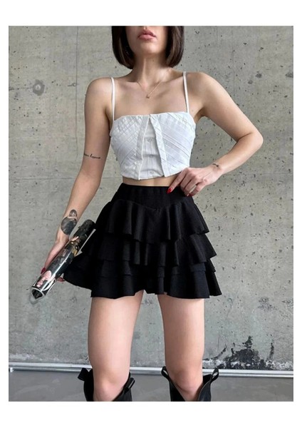 Kadın Mykonos Basic Etek - Siyah -Vlmr modelleri