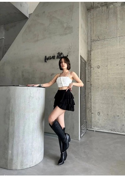 Kadın Mykonos Basic Etek - Siyah -Vlmr fırsatları