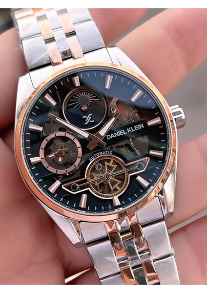 Otomatik Mekanizma Mehtap ve Güneş Kadranlı 2 Yıl Garantili Erkek Kol Saati OTM.14266.5 fırsatları