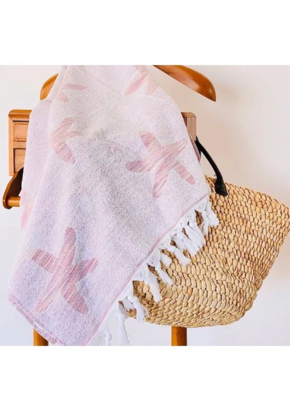 Renkli Yıldız Desenli Plaj Havlusu/banyo Havlusu 70X140 Cm-Pem modelleri