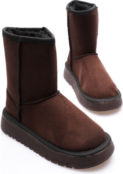 Anisa Premium Kadın Acı Kahve Kışlık Kürklü Uzun Model Bot indirimleri