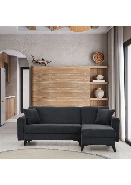 Sera Köşe Fitilli Kumaş Koltuk Antrasit fiyatları