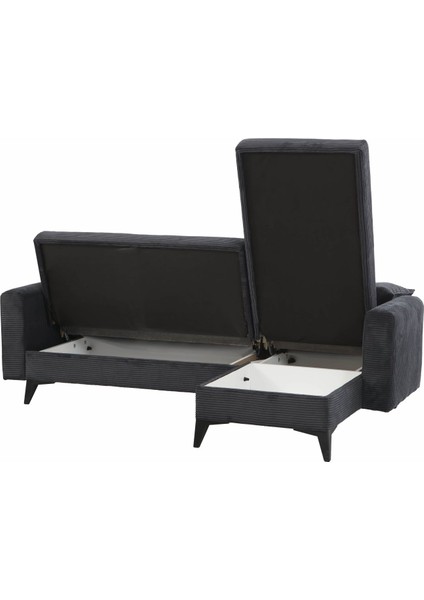 Sera Köşe Fitilli Kumaş Koltuk Antrasit fırsatları