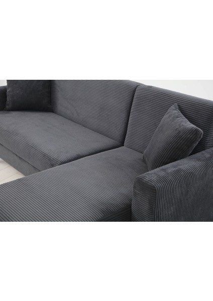 Sera Köşe Fitilli Kumaş Koltuk Antrasit indirimleri