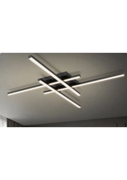 Hashtag Dekoratif Plafonyer Aplik 70CMX70CM Siyah 4000K fiyatları