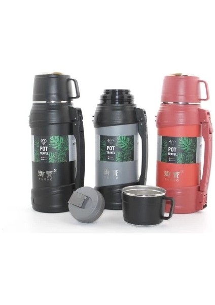 Paslanmaz Çelik Çift Katmanlı Termos 1.6 Lt