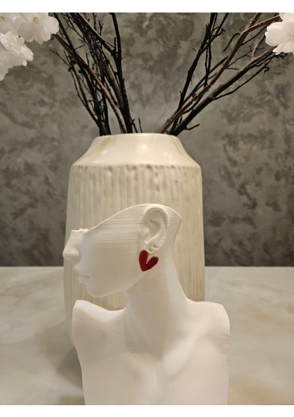 1 Çift Kalpli Küpe-18K Altın Kaplama fırsatları