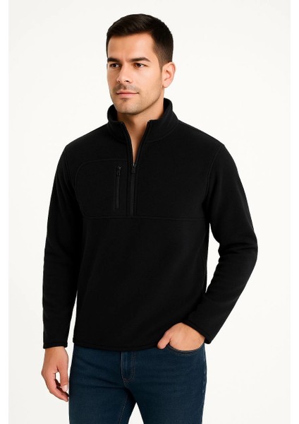 Erkek Polar Kazak- Siyah -Vlmr fırsatları