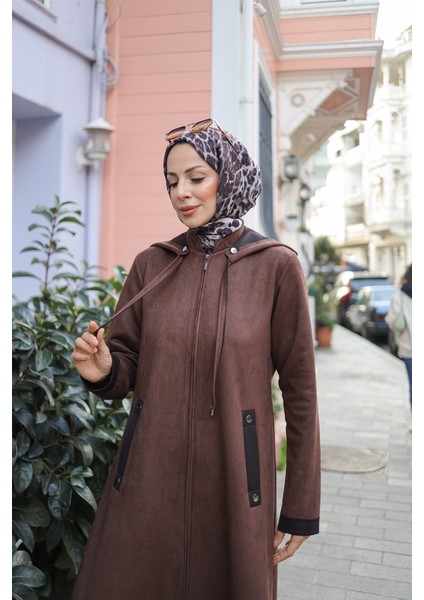 Melina Süet Kapüşonlu Kap – 422158 fiyatları