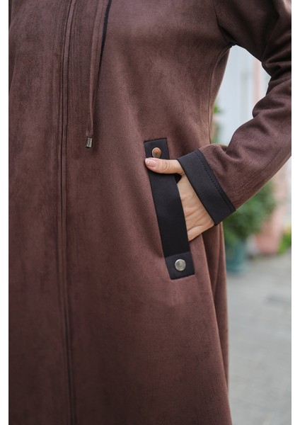 Melina Süet Kapüşonlu Kap – 422158 modelleri