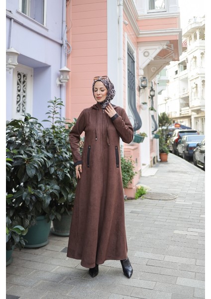 Melina Süet Kapüşonlu Kap – 422158