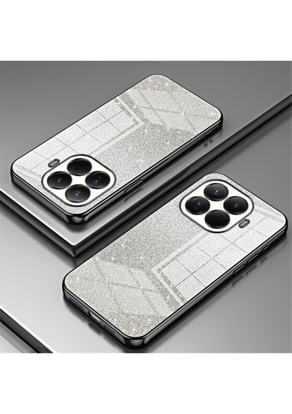 Xiaomi 15T Pro Kılıf Elektrokaplama Degrade Simli Tpu Telefon Kılıfı - Siyah (Yurt Dışından) fiyatları