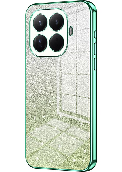 Xiaomi 15T Pro Kılıf Elektrokaplama Degrade Simli Tpu Telefon Kılıfı - Yeşil (Yurt Dışından)