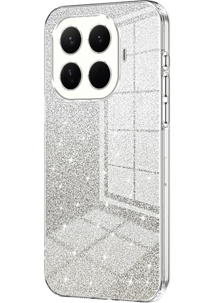 Xiaomi 15T Pro Kılıf Elektrokaplama Degrade Simli Tpu Telefon Kılıfı - Şeffaf (Yurt Dışından)