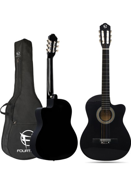 Luca CW-200BK Siyah Kesik Kasa Klasik Gitar Seti 4/4 Sap Ayarlı (Cutaway) fiyatları