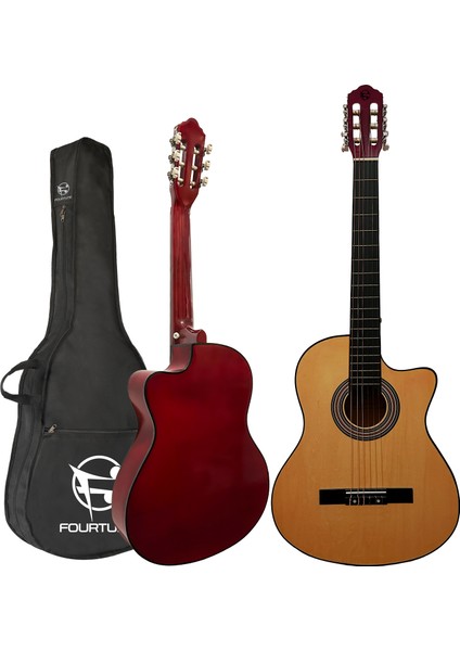 Luca CW-200OR Turuncu Kesik Kasa Klasik Gitar Seti 4/4 Sap Ayarlı (Cutaway) fiyatları