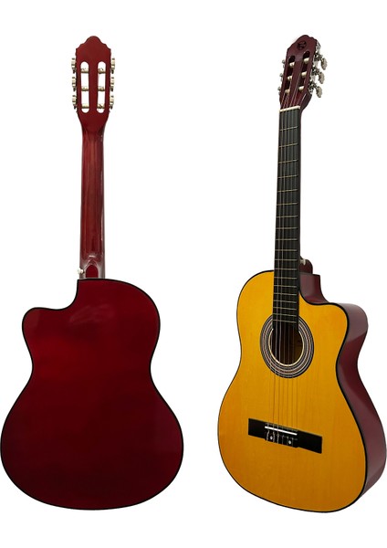 Luca CW-200OR Turuncu Kesik Kasa Klasik Gitar Seti 4/4 Sap Ayarlı (Cutaway) modelleri