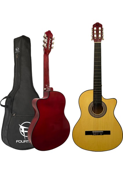 Luca CW-200YL Sarı Kesik Kasa Klasik Gitar Seti 4/4 Sap Ayarlı (Cutaway) fiyatları