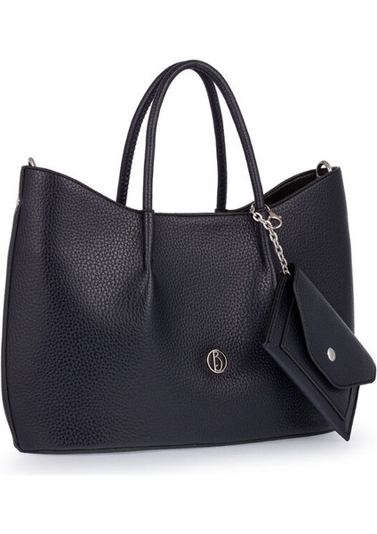 Logo Detaylı Lacivert Kadın El Çantası Riv 147-R fiyatları