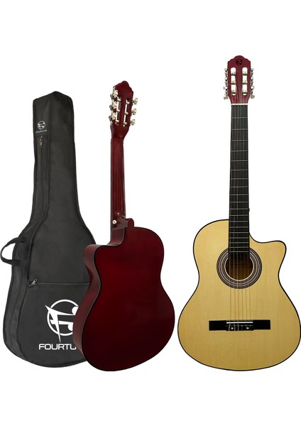 Luca CW-200NT Naturel Kesik Kasa Klasik Gitar Seti 4/4 Sap Ayarlı (Cutaway) fiyatları