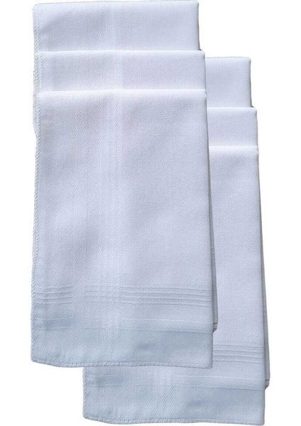 6 Lı El Cep Yaka Kumaş Mendil 36X36 cm 100 Pamuklu Tm Beyaz fiyatları