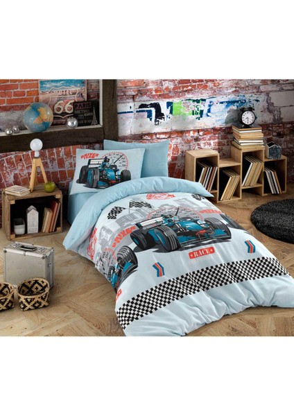 Mira Home Tek Kişilik Genç Erkek Çocuk Nevresim Takımı Race