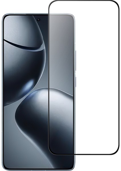 Xiaomi 15T Pro / Xiaomi 15T Agc Temperli Cam Siyah Kenarlı Tam Yapıştırıcı Tam Kapsama Ekran Koruyucu (Yurt Dışından)