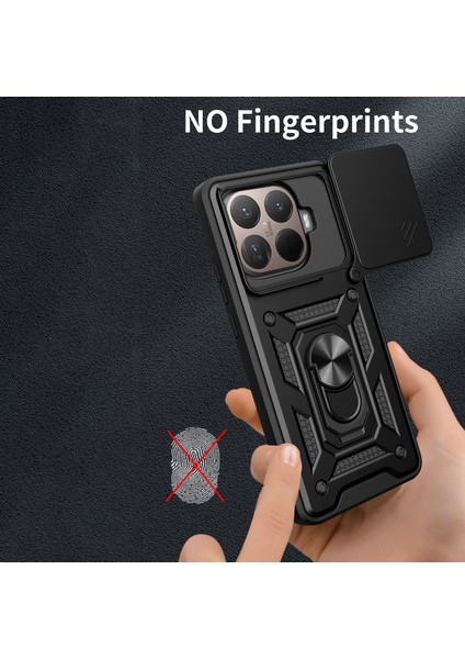 Xiaomi 15T Pro Için Kayar Kamera Kapaklı Pc + Tpu Ayaklı Telefon Kılıfı - Kırmızı (Yurt Dışından) indirimleri