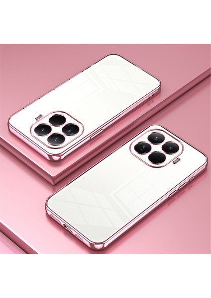 Xiaomi 15T Pro Kılıf Galvaniz Çerçeve Yumuşak Tpu Telefon Kılıfı - Pembe (Yurt Dışından) fiyatları