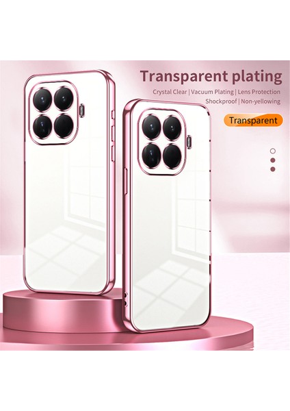 Xiaomi 15T Pro Kılıf Galvaniz Çerçeve Yumuşak Tpu Telefon Kılıfı - Pembe (Yurt Dışından) modelleri