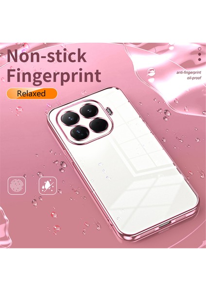 Xiaomi 15T Pro Kılıf Galvaniz Çerçeve Yumuşak Tpu Telefon Kılıfı - Pembe (Yurt Dışından) fırsatları