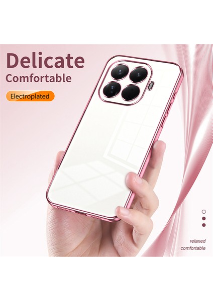 Xiaomi 15T Pro Kılıf Galvaniz Çerçeve Yumuşak Tpu Telefon Kılıfı - Gümüş (Yurt Dışından) fırsatları