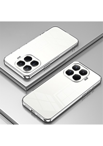 Xiaomi 15T Pro Kılıf Galvaniz Çerçeve Yumuşak Tpu Telefon Kılıfı - Gümüş (Yurt Dışından) indirimleri