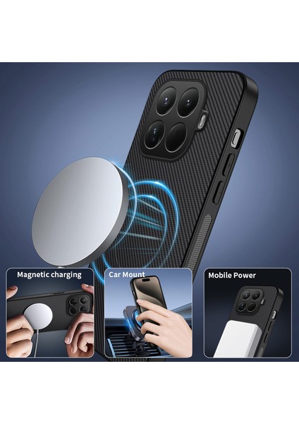 Xiaomi 15T Pro Kılıfı Için Magsafe Wanlonfeng Tq Serisi Karbon Fiber Dokulu Pc Tpu Telefon Kılıfı - Gri (Yurt Dışından) fırsatları