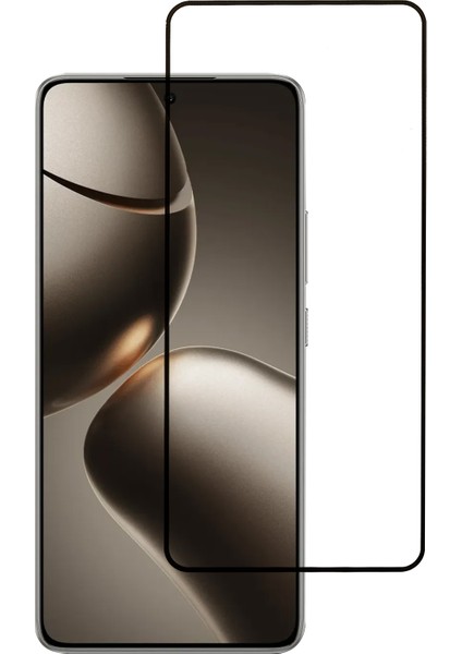 Xiaomi 15T Pro / Xiaomi 15T Ekran Koruyucu Ipek Baskı Tam Yapıştırıcı Temperli Cam Ekran Filmi (Yurt Dışından)