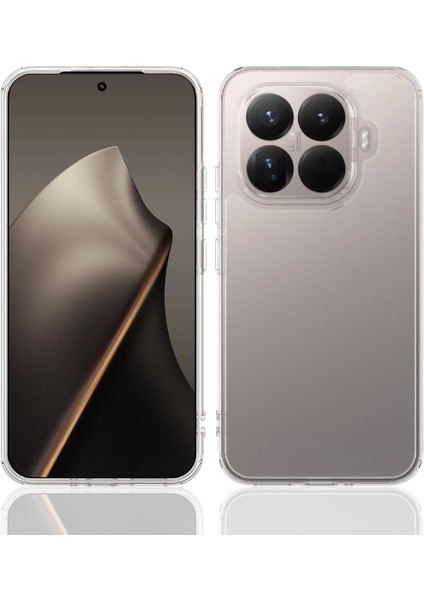 Xiaomi 15T Pro Şeffaf Telefon Kılıfı Tpu+Akrilik Darbeye Dalı Telefon Arka Kapağı - Şeffaf (Yurt Dışından)