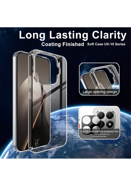 Imak Ux-10 Serisi Xiaomi 15T Pro Şeffaf Telefon Kılıfı Yumuşak Tpu Cep Telefonu Arka Kapağı (Yurt Dışından) fiyatları