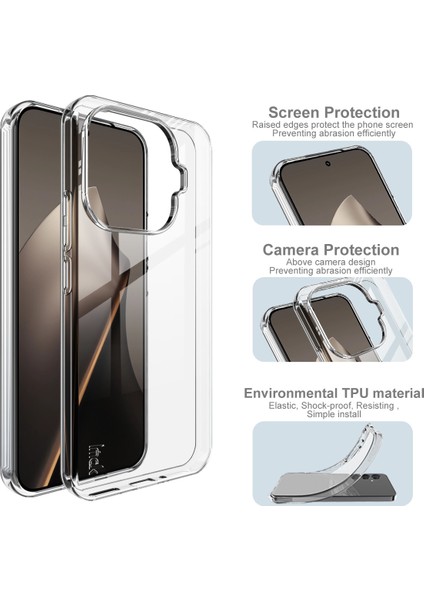 Imak Ux-10 Serisi Xiaomi 15T Pro Şeffaf Telefon Kılıfı Yumuşak Tpu Cep Telefonu Arka Kapağı (Yurt Dışından) fırsatları