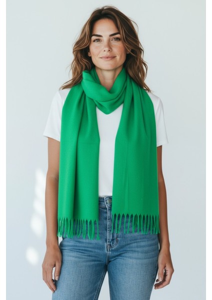 Kadın Kışlık Kaşmir Dokulu Şal Yumuşak ve Sıcak Atkı Modeli - Anne Şalı Örme