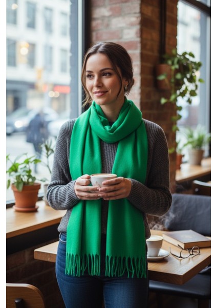 Kadın Kışlık Kaşmir Dokulu Şal Yumuşak ve Sıcak Atkı Modeli - Anne Şalı Örme indirimleri