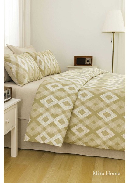 Çift Kişilik Pamuklu Nevresim Takımı Iç Içe Baklava Desen fiyatları